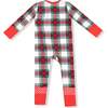 Convertible Romper, Holiday Plaid - Rompers - 2