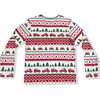 Adult Long Sleeve Top, Red Truck Fair Isle - Shirts - 2