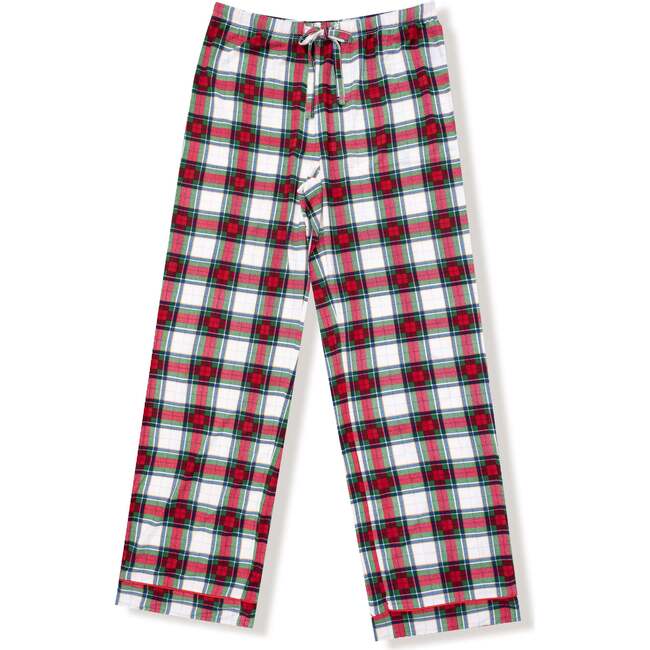 Adult Pant with Pockets and Piping, Holiday Plaid