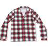 Adult Long Sleeve Coat Style Pajama Top, Holiday Plaid - Pajamas - 1 - thumbnail