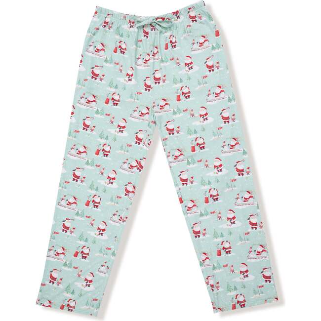 Adult Pants with Pockets, Golfing Santa and Elves