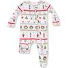 2 Way Zipper Footie, Nutcracker Fair Isle - Footie Pajamas - 1 - thumbnail