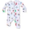 2 Way Zipper Footie, Holiday Penguins - Footie Pajamas - 1 - thumbnail