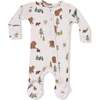2 Way Zipper Footie, Sweet Brown Bears - Footie Pajamas - 1 - thumbnail