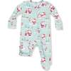 2 Way Zipper Footie, Golfing Santa and Elves - Footie Pajamas - 1 - thumbnail