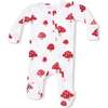 2 Way Zipper Footie, Painterly Mushrooms - Footie Pajamas - 1 - thumbnail
