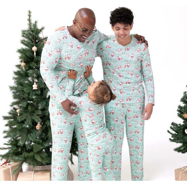 Adult Pants with Pockets, Golfing Santa and Elves - Pants - 2