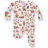 2 Way Zipper Footie, Cowboy Christmas Cookies - Footie Pajamas - 1 - thumbnail