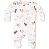 2 Way Zipper Footie, Collectors Chickens Unisex - Footie Pajamas - 1 - thumbnail