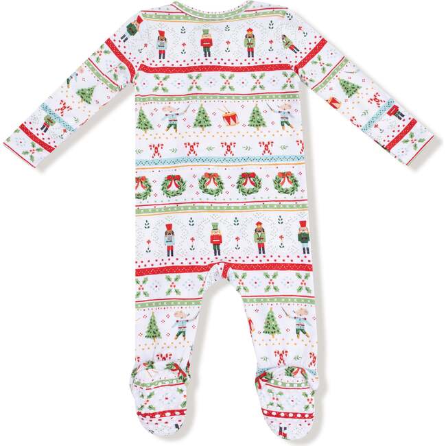 2 Way Zipper Footie, Nutcracker Fair Isle - Footie Pajamas - 3