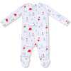 2 Way Zipper Footie, Santa Ski Friends - Footie Pajamas - 2