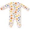 2 Way Zipper Footie, Autumn Pumpkins - Footie Pajamas - 2