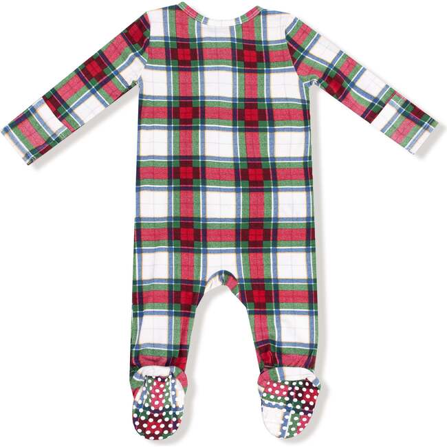 2 Way Zipper Footie, Holiday Plaid - Footie Pajamas - 2