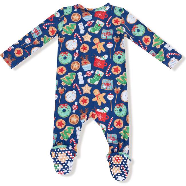 2 Way Zipper Footie, Christmas Treats - Footie Pajamas - 2