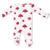 2 Way Zipper Footie, Painterly Mushrooms - Footie Pajamas - 3
