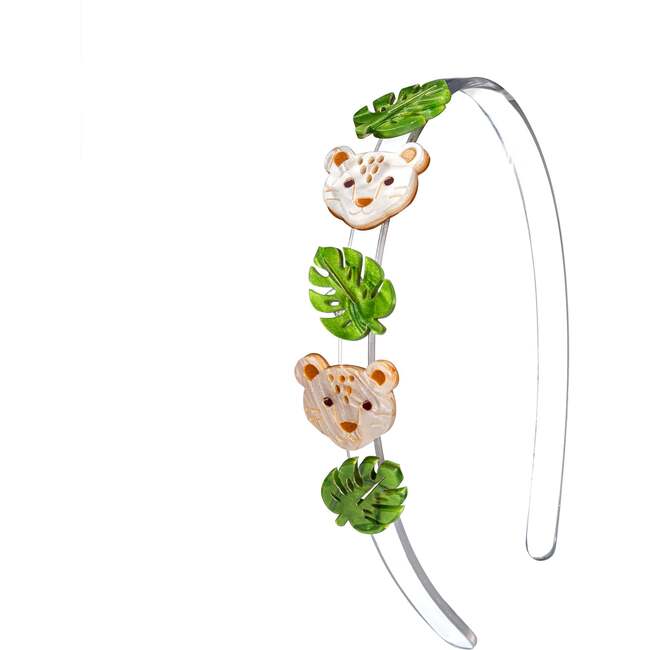Jungle Cheer Leopard & Leaves Headband