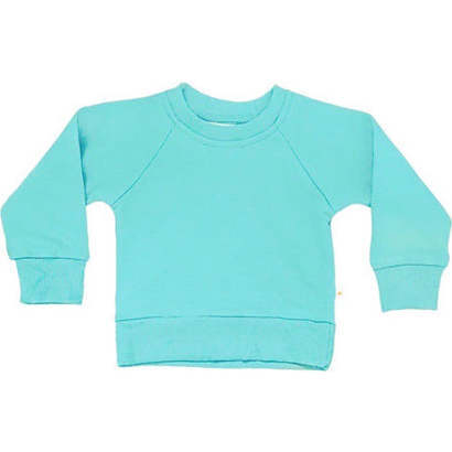 Crewneck Terry Sweatshirt, Seafoam