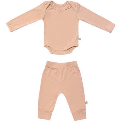 Solid Bamboo Baby Jogger Set, Oat