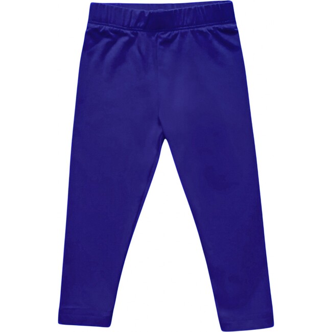 Girls' Basic Everyday Bamboo Leggings, Royal Blue