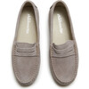 Sam Suede Penny Loafers, Grey - Loafers - 3