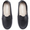 Alex Leather Penny Loafers, Navy - Loafers - 4