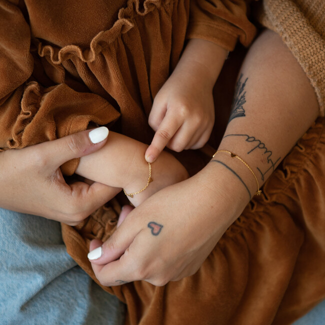 You Are Loved Bracelet Set, Gold Plated