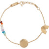 Children's She's A Rainbow Bracelet, Gold Plated - Bracelets - 1 - thumbnail