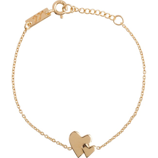 Our Hearts Beat As One Children's Bracelet, Gold Plated - Bracelets - 1