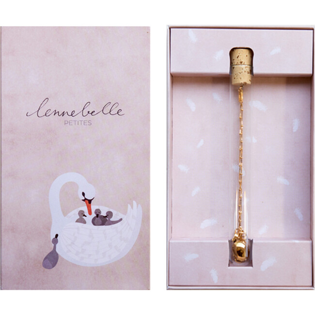 Women's Keep You Close To Me Initials Mother Bracelet, Gold Plated And Peach Pearls - Bracelets - 2