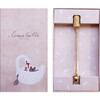 Women's Keep You Close To Me Initials Mother Bracelet, Gold Plated And Peach Pearls - Bracelets - 2