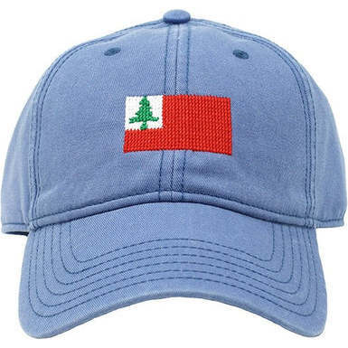 New England Flag Baseball Hat, Slate Blue