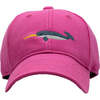 Narwhal Baseball Hat, Bright Pink - Hats - 1 - thumbnail