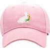 Bunny Carrot Baseball Hat, Light Pink - Hats - 1 - thumbnail