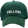 College Baseball Hat, Tee Green - Hats - 1 - thumbnail