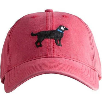 Black Lab Baseball Hat, Weathered Red