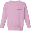 Baby & Kid Small Embroidery Classic Crewneck, Pink - Sweatshirts - 1 - thumbnail