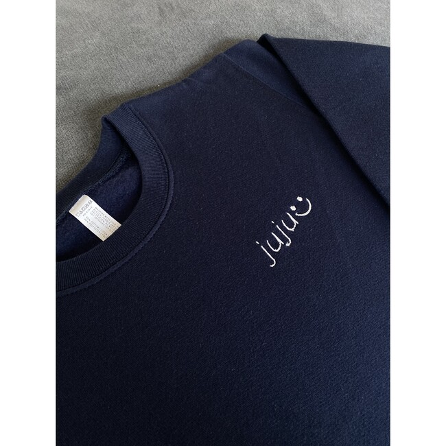 Baby & Kids Small Embroidery Classic Crewneck, Navy - Sweatshirts - 2