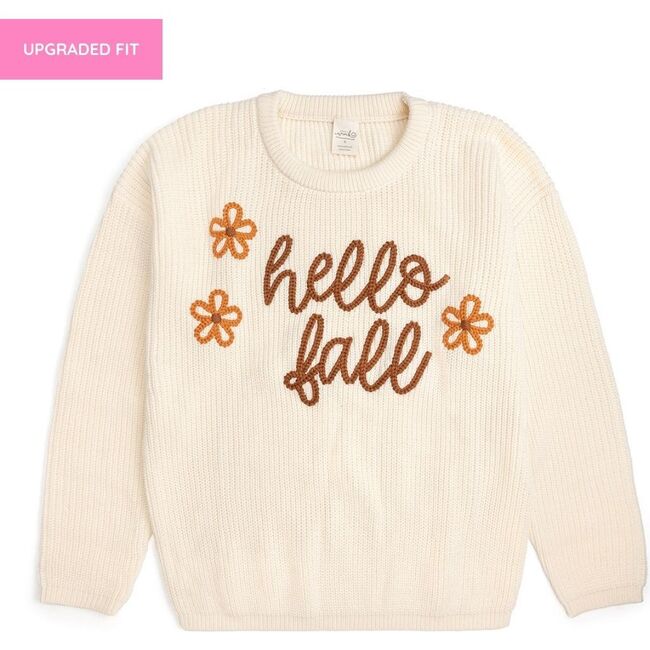 Hello Fall Women's Sweater, Natural