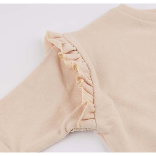 Deer Applique Millie Slouch, Pink - Sweatshirts - 4