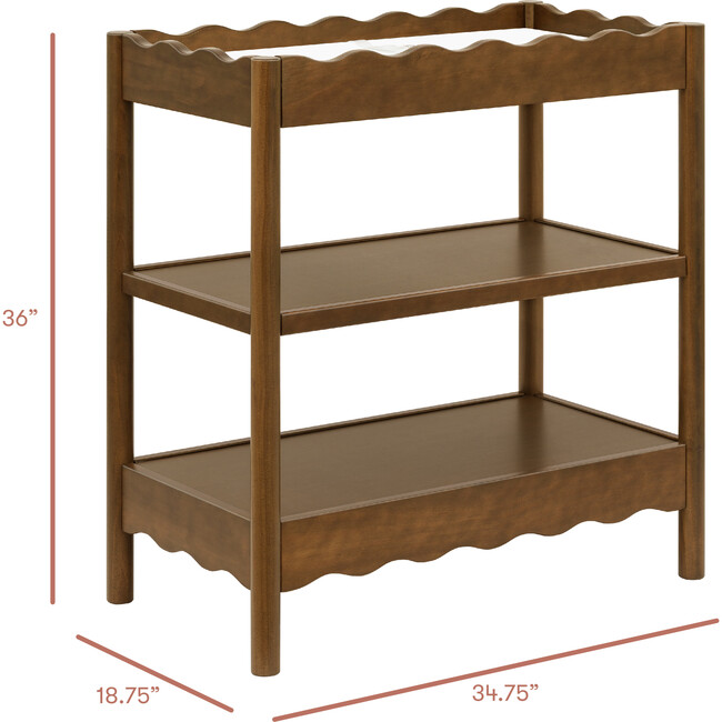 Swell Changing Table in Natural Walnut - Changing Tables - 4