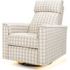 Willa Pro Power Glider Recliner w/ Power Lumbar in Tan Gingham - Glider - 1 - thumbnail