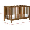 Swell 4-in-1 Convertible Crib w/Toddler Conversion Kit in Natural Walnut - Cribs - 4
