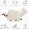 Willa Pro Power Glider Recliner w/ Power Lumbar in Performance Ivory Boucle - Glider - 4