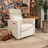 Willa Pro Power Glider Recliner w/ Power Lumbar in Performance Cream Eco-Weave - Glider - 1 - thumbnail