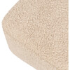Kiwi Gliding Ottoman in Chai Shearling with Dark Wood Base - Ottomans - 4