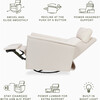 Willa Pro Power Glider Recliner w/ Power Lumbar in Performance Cream Eco-Weave - Glider - 3