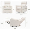 Willa Pro Power Glider Recliner w/ Power Lumbar in Performance Cream Eco-Weave - Glider - 4
