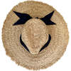 Women's The Hydrangea Wide Grosgrain Ribbon Sun Hat, Navy - Hats - 2 - thumbnail