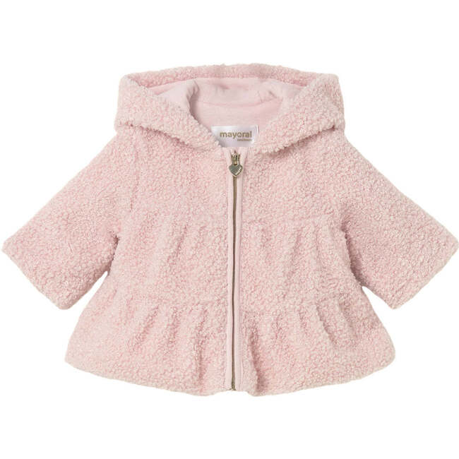 Newborn Girl Zip Sweatshirt, Pink