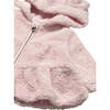 Newborn Girl Zip Sweatshirt, Pink - Sweatshirts - 3